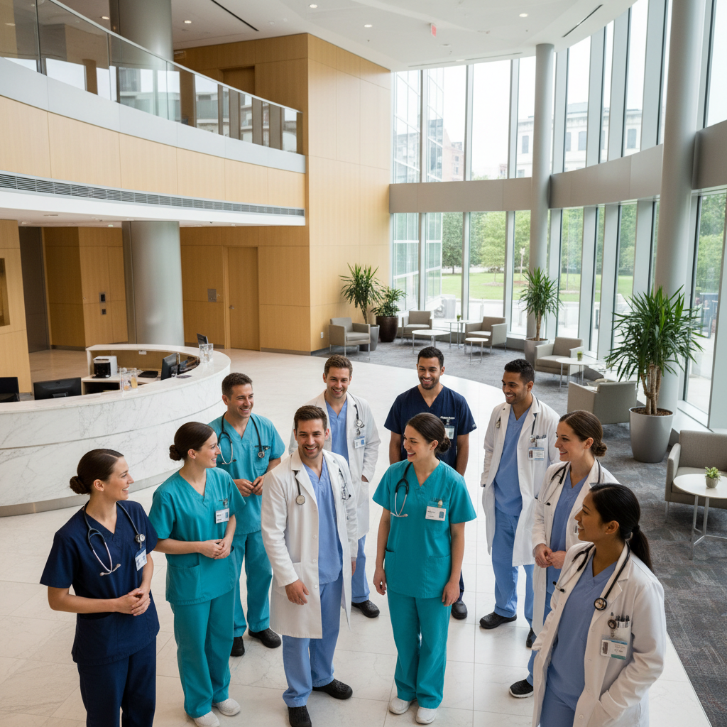 Healthcare professionals providing compassionate care